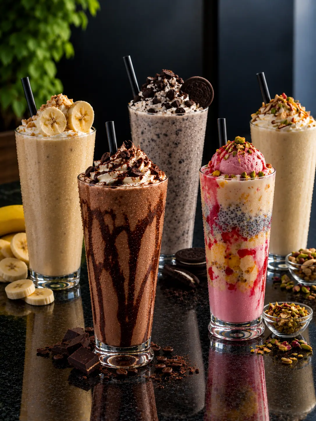 Creamy milkshakes