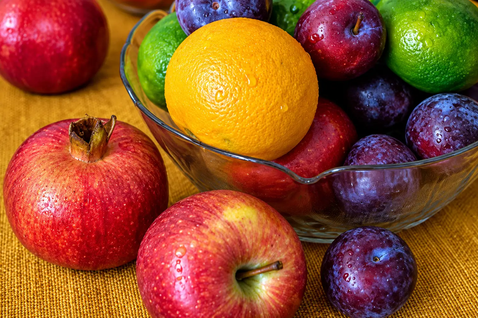Fresh fruit prepared at Bibla Fruit Parlour